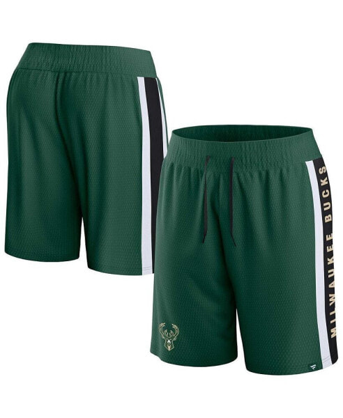 Men's Hunter Green Milwaukee Bucks Referee Iconic Mesh Shorts