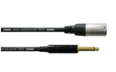 Cordial CCM 10 MP - Male - 6.35mm - Male - 10 m - Black