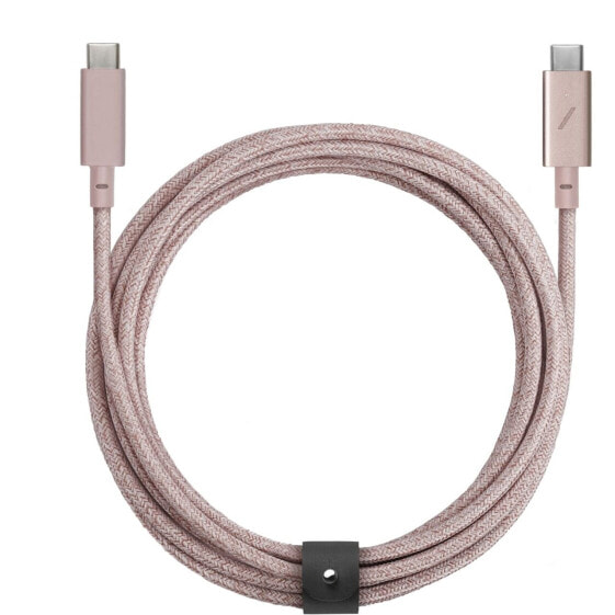 Native Union Belt USB-C auf USB-C Kabel"Rosa USB-C auf USB-C 2,4m