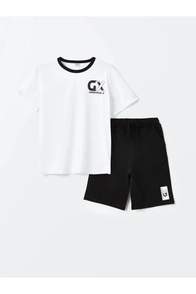 Костюм для малышей LC WAIKIKI Набор Normal из футболки и шортов из трикотажного материала для мальчика
