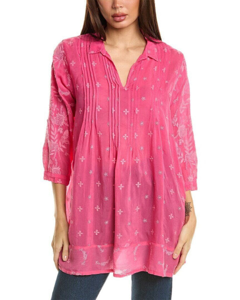 Johnny Was Marti Vera Tunic Women's Pink S