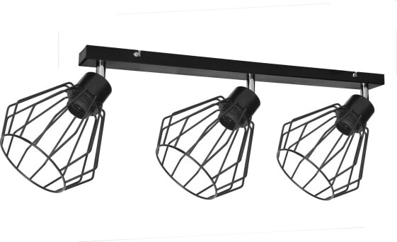 Lampa sufitowa Orno PINO oprawa ścienno-sufitowa. moc max. 3x60W, E27, czarna, listwa