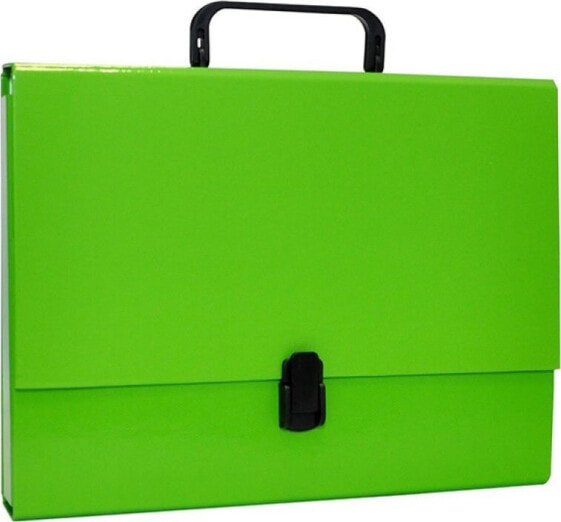 Канцелярские товары Office Products Текспак A4/5см с ручкой и замком, светло-зеленый