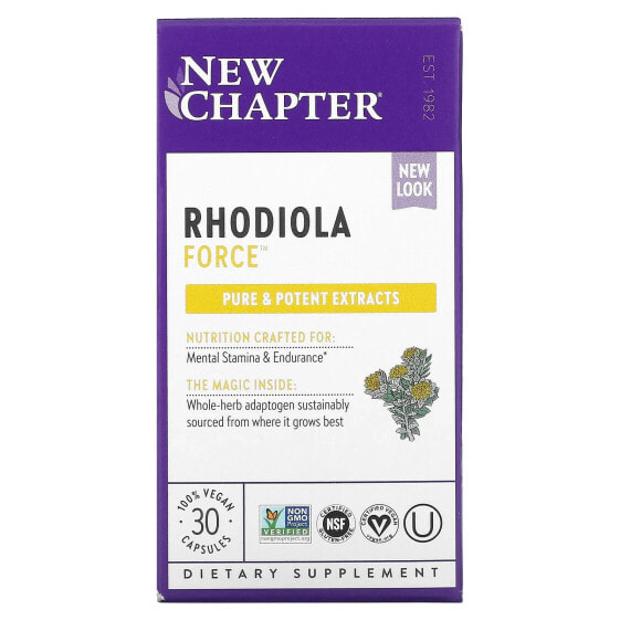 Травяные капсулы New Chapter Rhodiola Force, 30 шт.