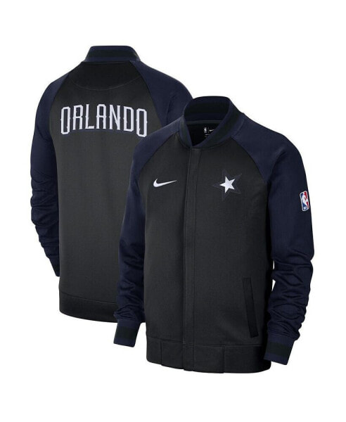 Men's Black, Navy Orlando Magic 2022, 23 City Edition Showtime Thermaflex Full-Zip Jacket