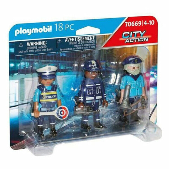 Игровой набор Playmobil City Action Police Figures Set 70669 (18 pcs) (Городская акция: Набор фигур полиции)