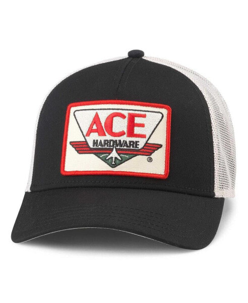 Men's Black/Natural Ace Hardware Valin Adjustable Hat