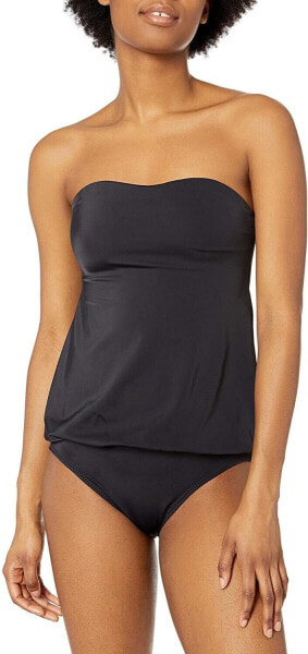 Norma Kamali Women's 246859 Strapless Blouson One Piece Swimsuit Size XS