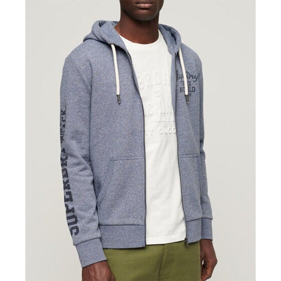 SUPERDRY Athletic Coll Graphic full zip sweatshirt