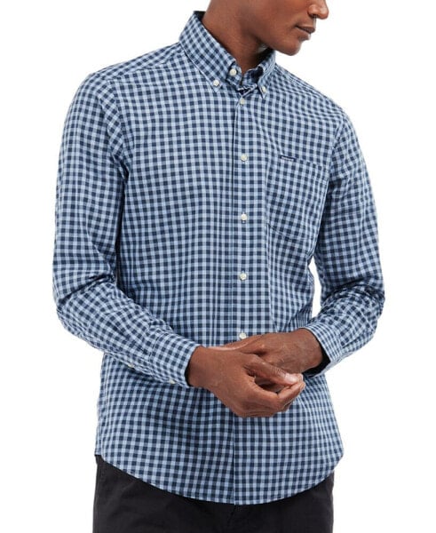 Men's Merryton Tailored Long Sleeve Gingham Shirt