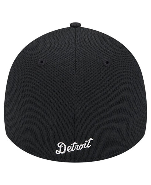 Men's Black Detroit Tigers Active Dash Mark 39THIRTY Flex Hat