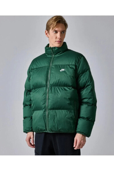 Sportswear Club Puffer Erkek Yeşil Mont FB7368323