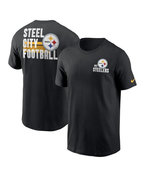 Men's Black Pittsburgh Steelers Blitz Essential T-shirt