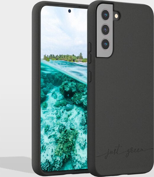 Чехол Bigben Connected Just Green для Samsung Galaxy S22+ - прозрачный