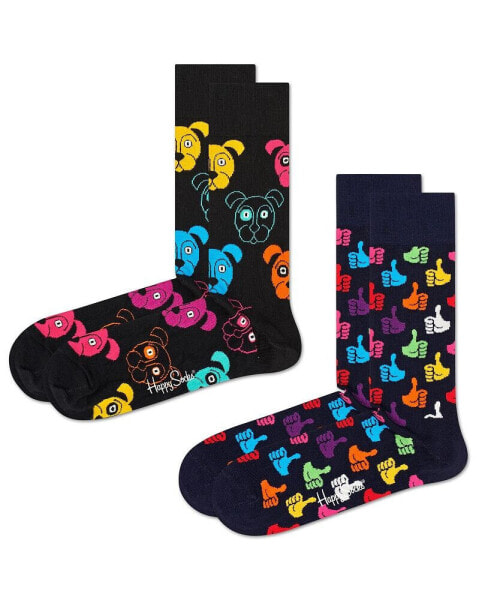 Носки мужские Happy Socks классические, упаковка из 2-х пар
