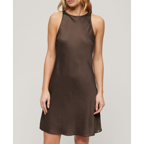 SUPERDRY Satin Racer Sleeveless Short Dress