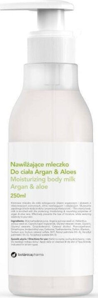 Botanica BOTANICAPHARMA_Moisturizing Body Milk nawilżające mleczko do ciała Argan i Aloes 250ml