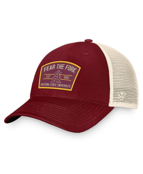 Men's Maroon Arizona State Sun Devils Unruly Slouch Trucker Snapback Hat