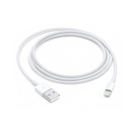 Кабель для зарядки Apple Lightning - USB A 1 м белый - прямой - прямой