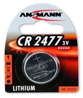 Одноразовая батарейка ANSMANN® Lithium CR2477 3V - 1 шт. - Серебристая