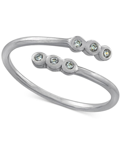 Cubic Zirconia Bezel Bypass Ring, Created for Macy's