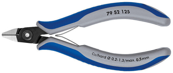 KNIPEX 79 52 125 - Diagonal-cutting pliers - Chromium-vanadium steel - Plastic - Gray/Blue - 12.5 cm - 58 g