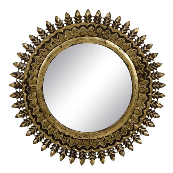 Настенное зеркало 78 x 1,75 x 78 cm Позолоченный DMF