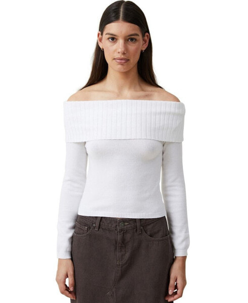 Women's Everfine Off The Shoulder Pullover Sweater
