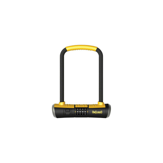 OnGuard Bulldog Combo U-Lock: 4.5 x 9", Black/Yellow