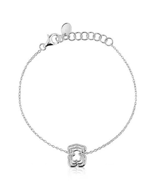 Fashionable silver Bickie teddy bear bracelet 1004019400