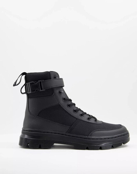 Dr Martens Combs Tech 8 Eye Boots in Black