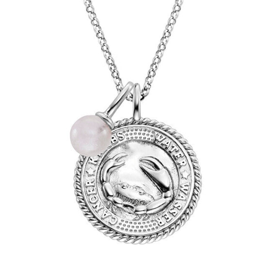 Silver necklace Cancer ERN-CANCER-RQZI (chain, pendant)