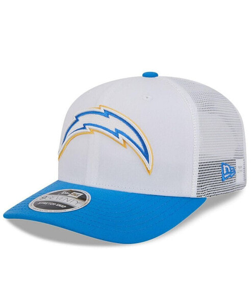 Men's White/Powder Blue Los Angeles Chargers 2024 NFL Training Camp Throwback 9SEVENTY Trucker Hat