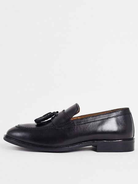 Schuh raheem loafers in black leather 