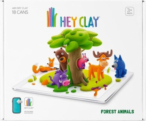 Tm Toys Hey Clay - Masa plastyczna Zwierzęta leśne HCL18011