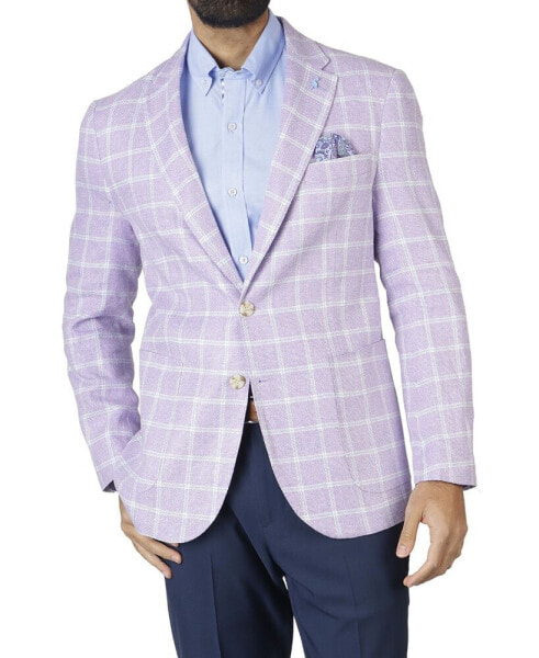 Men's Textured Plaid Sportcoat