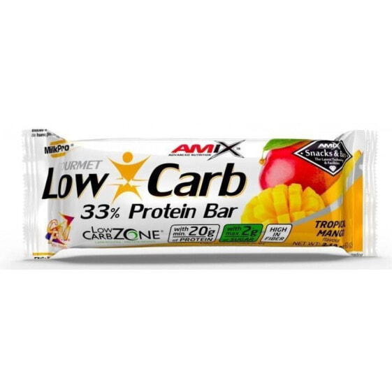 Протеиновый батончик низким содержанием углеводов AMIX Low Carb Protein Bar Orange 60 грамм (аминокислоты)