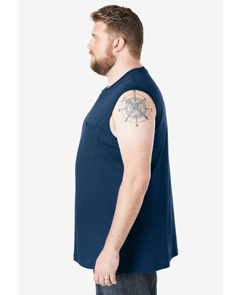 Big & Tall by KingSize Heavyweight Pocket Muscle Tee