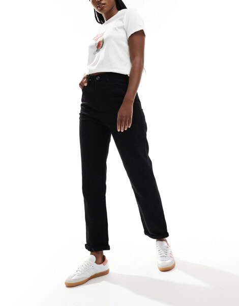 DTT Lou mom jeans in black