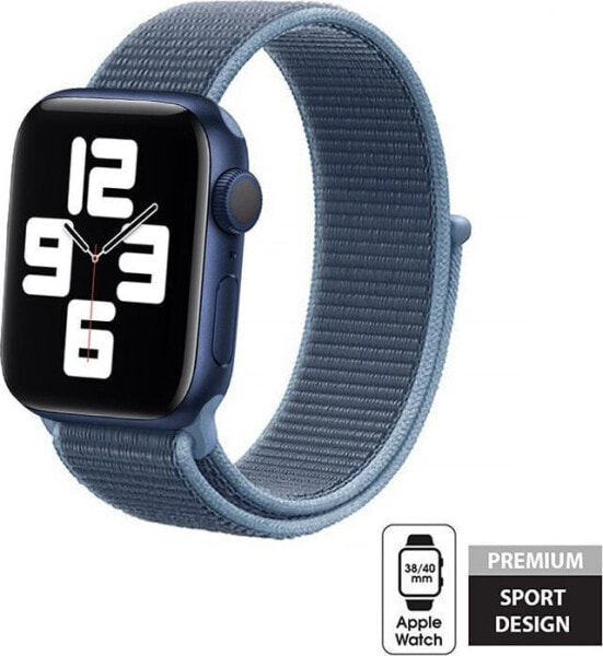 Crong Pasek sportowy Crong Nylon do Apple Watch 38/40mm (Ocean Blue)