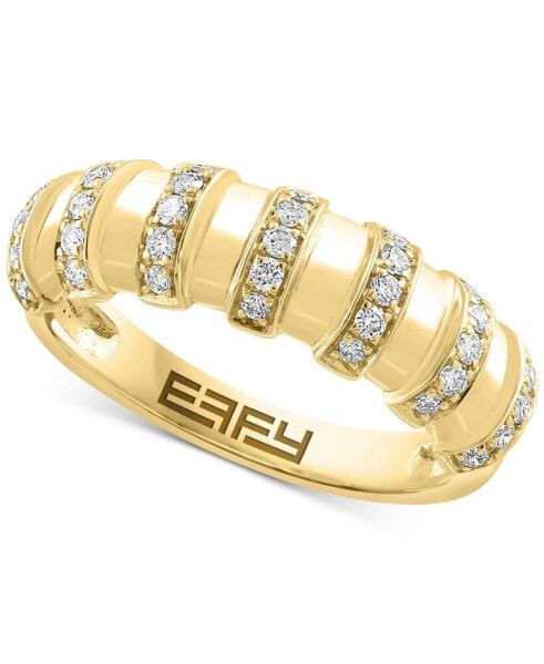 EFFY® Diamond Multirow Statement Ring (1/3 ct. t.w.) in 14k Gold