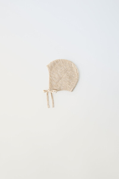 Textured knit bonnet