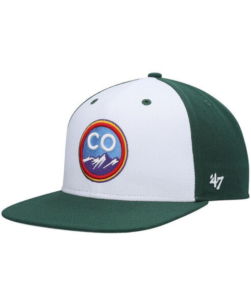 Men's Green Colorado Rockies City Connect Captain Snapback Hat
