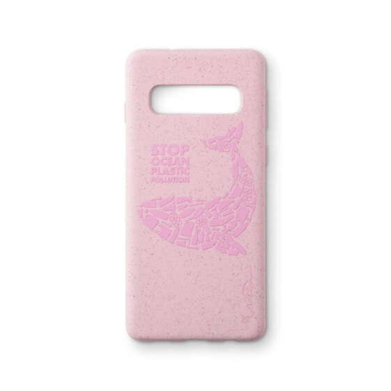 Fashiontekk Wilma Whale Tone in Tone - Cover - Samsung - Samsung Galaxy S10 - 15.5 cm (6.1") - Pink