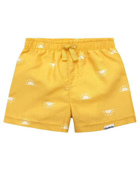 Toddler Boys Swim Trunks - Sailboats - 2-Pack