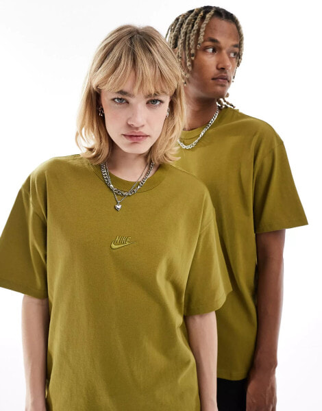 Nike Premium Essentials unisex oversized t-shirt in moss