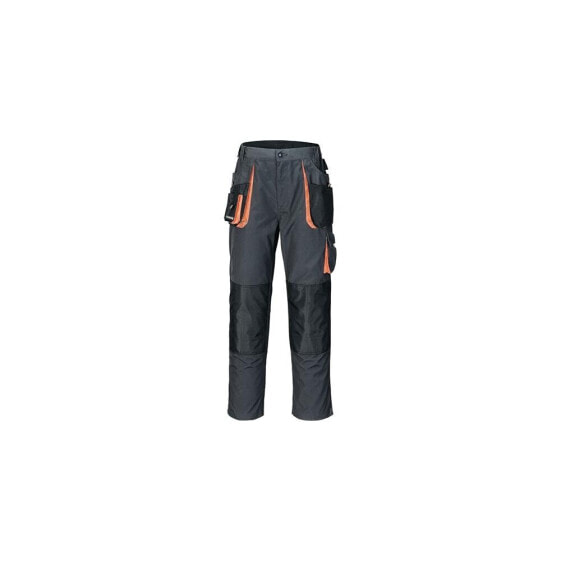 Terratrend Herrenhose Größe 52 dunkelgrau/schwarz/orange