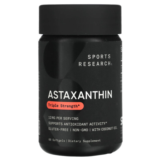 Антиоксидант Sports Research Astaxanthin Mini-Gels 6 мг, 120 капсул