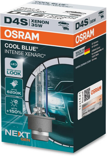 Osram Original Xenarc D4S HID Xenon Headlight Bulb, OEM Quality, Ultra Life