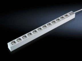 Удлинитель Rittal 2 m 7240.310 - 12 AC outlet(s) - Indoor - Type D - Aluminium - Grey
